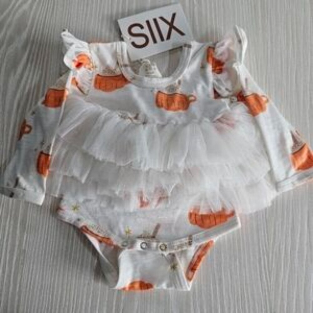 3-6m long sleeve fall onesie